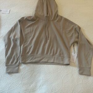 Women's Tan Hoodie Top with matching cargo joggers